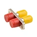 Fiber Optic Feed through, Single Mode, Hermetic, ST-FC fiber Adapter, Weld In ; Number of Fibers, 1 ; Mount Style, Weld